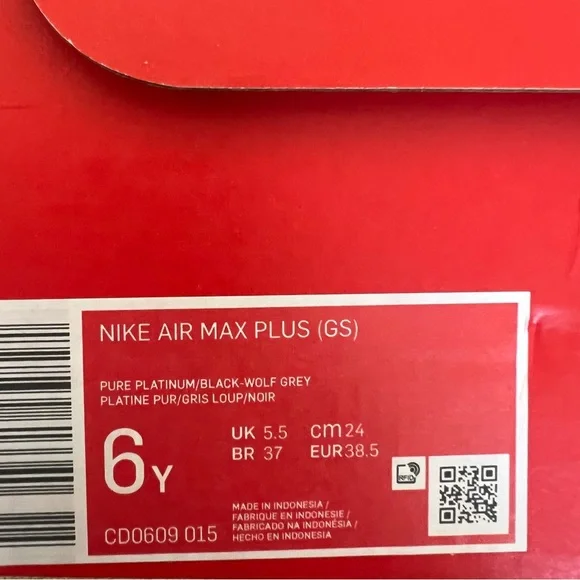 ✔️NIB✔️ NIKE Air Max Plus Retro Air Max Logo GS - Picture 10 of 12